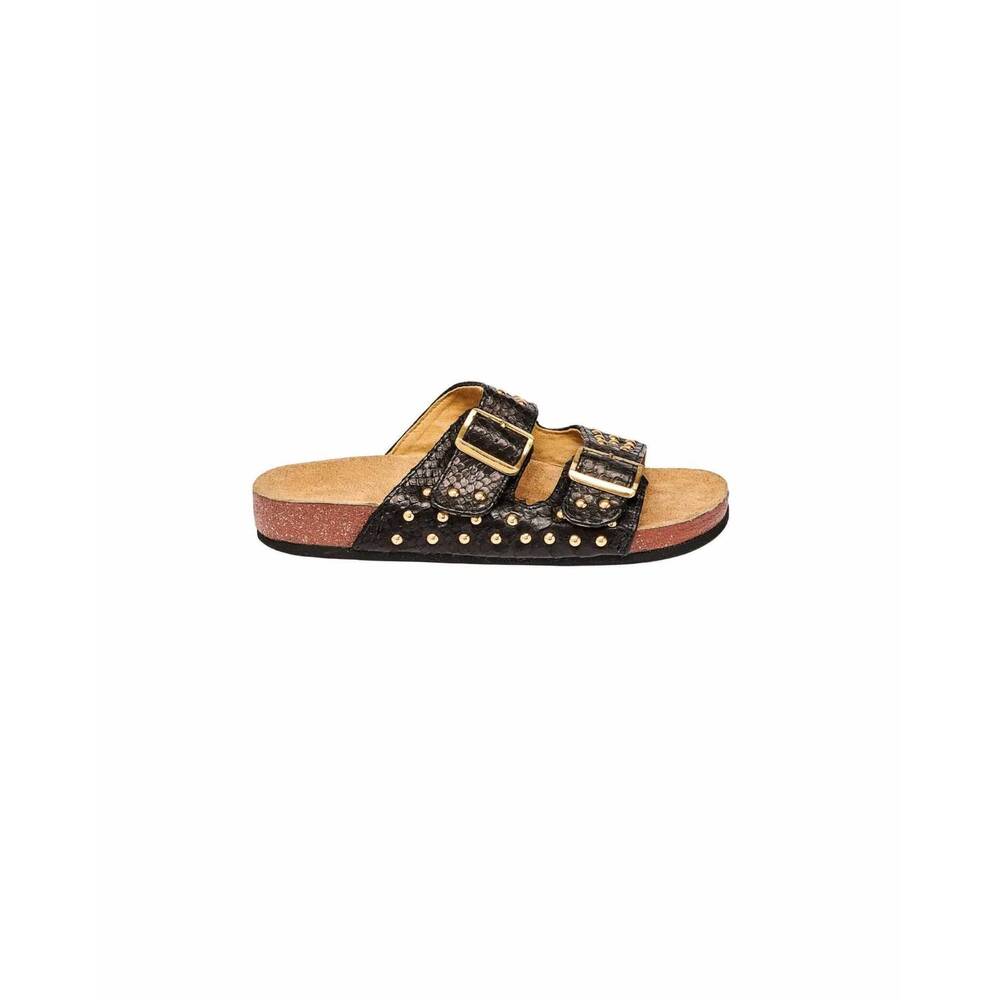 NEW CLARIS VIROT women's odette sandals in python black